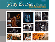 Tablet Screenshot of fritzbrothersguitars.com